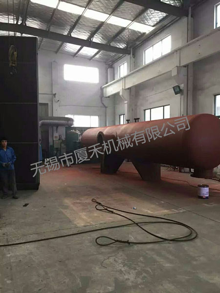 大型设备喷砂加工  
